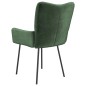 vidaXL Sillas de comedor 2 unidades terciopelo verde oscuro vidaXL Sillas de comedor 2 unidades terciopelo verde oscuro