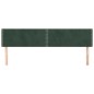 vidaXL Cabeceros 2 unidades de terciopelo verde oscuro 90x5x78/88 cm vidaXL Cabeceros 2 unidades de terciopelo verde oscuro 90x5x78/88 cm