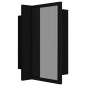 vidaXL Armario espejo de baño con luz LED acrílico negro 40x12x45 cm vidaXL Armario espejo de baño con luz LED acrílico negro 40x12x45 cm