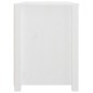 vidaXL Armario auxiliar madera maciza de pino blanco 100x40x54 cm