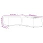 vidaXL Fundas muebles jardín forma de L 2 uds 16 ojales 210x260x80 cm vidaXL Fundas muebles jardín forma de L 2 uds 16 ojales 210x260x80 cm