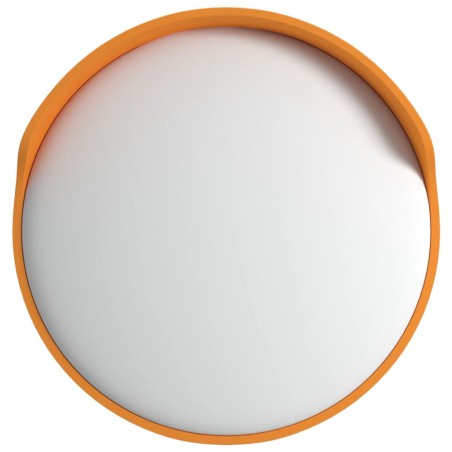 vidaXL Espejo de tráfico convexo exterior policarbonato naranja Ø30cm