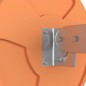 vidaXL Espejo de tráfico convexo exterior policarbonato naranja Ø30cm vidaXL Espejo de tráfico convexo exterior policarbonato naranja Ø30cm