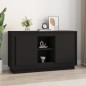 vidaXL Aparador de madera contrachapada negro 102x35x60 cm vidaXL Aparador de madera contrachapada negro 102x35x60 cm