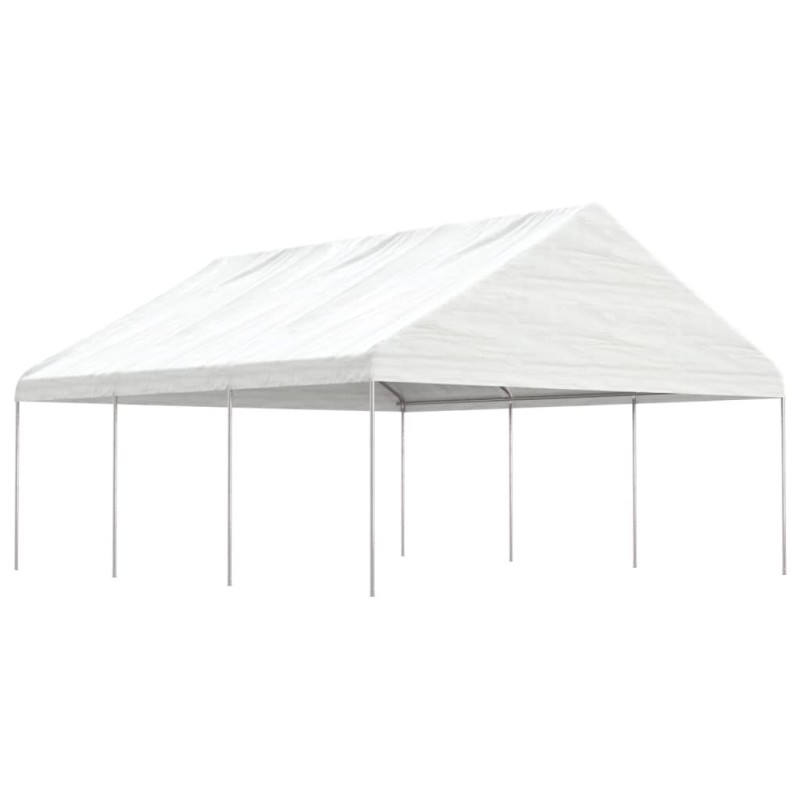 vidaXL Cenador con techo polietileno blanco 6,69x5,88x3,75 m vidaXL Cenador con techo polietileno blanco 6,69x5,88x3,75 m