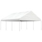 vidaXL Cenador con techo polietileno blanco 6,69x5,88x3,75 m vidaXL Cenador con techo polietileno blanco 6,69x5,88x3,75 m