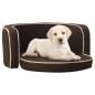 vidaXL Sofá plegable para perros cojín lavable lino marrón 76x71x30 cm vidaXL Sofá plegable para perros cojín lavable lino marrón 76x71x30 cm