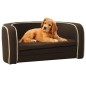 vidaXL Sofá plegable para perros cojín lavable lino marrón 76x71x30 cm vidaXL Sofá plegable para perros cojín lavable lino marrón 76x71x30 cm