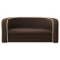 vidaXL Sofá plegable para perros cojín lavable lino marrón 76x71x30 cm vidaXL Sofá plegable para perros cojín lavable lino marrón 76x71x30 cm