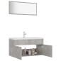 vidaXL Juego de muebles de baño madera de ingeniería gris hormigón vidaXL Juego de muebles de baño madera de ingeniería gris hormigón