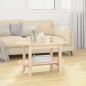 vidaXL Mesa de centro de madera maciza de pino 80x45x45 cm vidaXL Mesa de centro de madera maciza de pino 80x45x45 cm