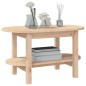 vidaXL Mesa de centro de madera maciza de pino 80x45x45 cm vidaXL Mesa de centro de madera maciza de pino 80x45x45 cm