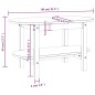 vidaXL Mesa de centro de madera maciza de pino 80x45x45 cm vidaXL Mesa de centro de madera maciza de pino 80x45x45 cm