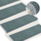 vidaXL Alfombras de peldaños de escalera 15 uds azul 65x21x4 cm vidaXL Alfombras de peldaños de escalera 15 uds azul 65x21x4 cm