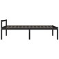 vidaXL Cama para personas mayores madera maciza pino negra 100x200 cm vidaXL Cama para personas mayores madera maciza pino negra 100x200 cm