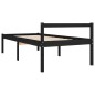 vidaXL Cama para personas mayores madera maciza pino negra 100x200 cm vidaXL Cama para personas mayores madera maciza pino negra 100x200 cm