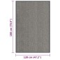 vidaXL Felpudo de nudo marrón claro 120x180 cm vidaXL Felpudo de nudo marrón claro 120x180 cm