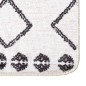 vidaXL Alfombra lavable antideslizante negro y blanco 80x300 cm vidaXL Alfombra lavable antideslizante negro y blanco 80x300 cm
