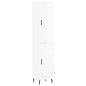 vidaXL Aparador alto madera contrachapada blanco brillo 34,5x34x180 cm vidaXL Aparador alto madera contrachapada blanco brillo 34,5x34x180 cm