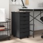 vidaXL Cajonera con ruedas MOSS madera maciza de pino gris vidaXL Cajonera con ruedas MOSS madera maciza de pino gris