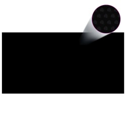 vidaXL Cubierta de piscina PE negro 975x488 cm