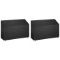 vidaXL Fundas bancos jardín 2 uds 8 ojales polietileno 190x70x70/88 cm vidaXL Fundas bancos jardín 2 uds 8 ojales polietileno 190x70x70/88 cm