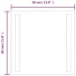 vidaXL Espejo de baño con LED 30x30 cm