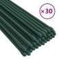 vidaXL Tutores para plantas de jardín 30 unidades acero verde 90 cm vidaXL Tutores para plantas de jardín 30 unidades acero verde 90 cm