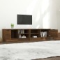 vidaXL Muebles para TV 2 uds contrachapado marrón roble 80x35x36,5 cm