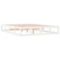 vidaXL Estructura de cama doble de madera maciza blanco 135x190 cm vidaXL Estructura de cama doble de madera maciza blanco 135x190 cm