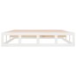 vidaXL Estructura de cama doble de madera maciza blanco 135x190 cm vidaXL Estructura de cama doble de madera maciza blanco 135x190 cm