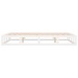 vidaXL Estructura de cama doble de madera maciza blanco 135x190 cm vidaXL Estructura de cama doble de madera maciza blanco 135x190 cm