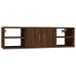 vidaXL Estantería de pared madera contrachapada marrón 102x30x29 cm vidaXL Estantería de pared madera contrachapada marrón 102x30x29 cm