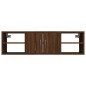 vidaXL Estantería de pared madera contrachapada marrón 102x30x29 cm vidaXL Estantería de pared madera contrachapada marrón 102x30x29 cm