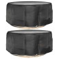 vidaXL Fundas para muebles de jardín 2 uds 10 ojales redonda Ø260x90cm vidaXL Fundas para muebles de jardín 2 uds 10 ojales redonda Ø260x90cm