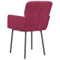 vidaXL Sillas de comedor 2 unidades terciopelo rojo tinto vidaXL Sillas de comedor 2 unidades terciopelo rojo tinto