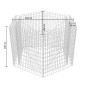 vidaXL Arriate hexagonal de gaviones 160x140x100 cm vidaXL Arriate hexagonal de gaviones 160x140x100 cm