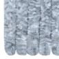 vidaXL Cortina mosquitera de chenilla blanca y gris 120x220 cm