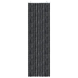 vidaXL Cortina mosquitera gris antracita chenilla 120x220 cm