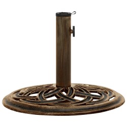 vidaXL Base de sombrilla de hierro fundido bronce 44x44x31 cm 