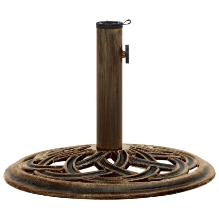 vidaXL Base de sombrilla de hierro fundido bronce 44x44x31 cm 
