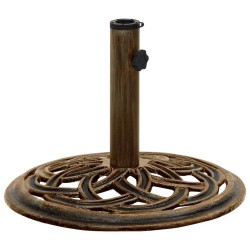vidaXL Base de sombrilla de hierro fundido bronce 44x44x31 cm 