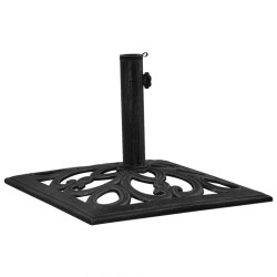 vidaXL Base de sombrilla de hierro fundido negro 47x47x33 cm 