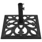 vidaXL Base de sombrilla de hierro fundido negro 47x47x33 cm 
