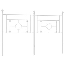 vidaXL Cabecero de metal blanco 160 cm