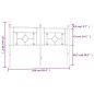 vidaXL Cabecero de metal blanco 160 cm vidaXL Cabecero de metal blanco 160 cm