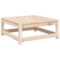 vidaXL Taburete de jardín con cojín madera maciza de pino vidaXL Taburete de jardín con cojín madera maciza de pino