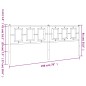 vidaXL Cabecero de metal blanco 193 cm vidaXL Cabecero de metal blanco 193 cm