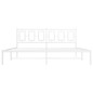 vidaXL Estructura de cama de metal con cabecero blanco 183x213 cm