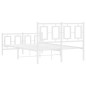 vidaXL Estructura cama metal con cabecero y estribo blanco 120x200 cm